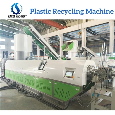 Sisa plastik PA Nylon Fiber Crushing Granulating Granulating Kitar Semula Mes...